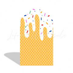 Toile de fond pour arche fête anniversaire Baby Shower beignet sucré