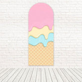 Toile de fond pour arche fête glace friandises pour thèmes événement doux et fun
