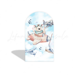 Housse pour arche fête anniversaire ours en peluche