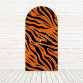Toile de fond pour arche rayure audacieuse imprimé tigre pour ensemble thème aventure