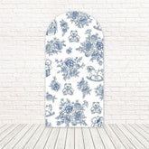 Toile de fond pour arche vintage Toile de Jouy pour décorations classiques