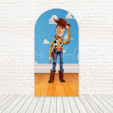 Toile de fond pour arche scène Buzz l'Éclair Toy Story pour thème jeu espace