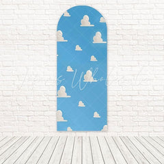 Toile de fond pour arche ciel animé doux nuage Toy Story pour anniversaire enfants