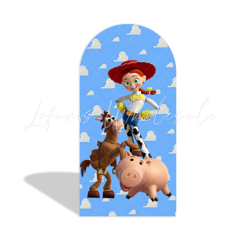 Toile de fond pour arche fête anniversaire thème Toy Story
