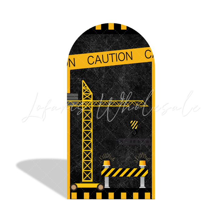 Toile de fond pour arche camion véhicules équipement en construction pour anniversaire Baby Shower