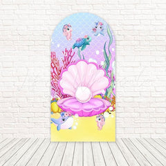 Toile de fond pour arche lueur océan sous l'océan pour fête sirène plongée profonde