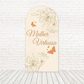 Toile de fond pour arche femme vertueuse lueur spirituelle pour événement religieux