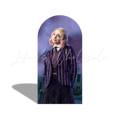 Toile de fond pour arche fête anniversaire Mercredi Addams