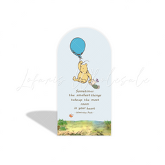 Toile de fond pour arche fête anniversaire Winnie l'Ourson