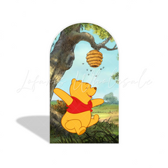 Housse pour arche thème Winnie l'Ourson pour fête anniversaire