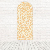 Toile de fond pour arche imprimé léopard jaune pour décor thème animal audacieux