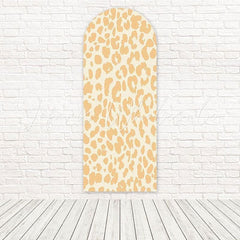 Toile de fond pour arche imprimé léopard jaune pour décor thème animal audacieux