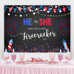 Toile de fond de douche de bébé étoiles et étincelles du 4 juillet