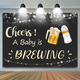 Un bébé brasse de la bière Cheers Baby Shower Backdrop