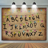 Alphabet et lumières colorées pour la fête d'anniversaire des enfants
