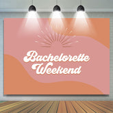 Bachelorette Weekend Vibe Girl Lady Anniversaire Toile de fond