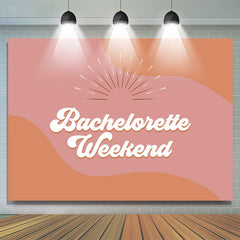 Bachelorette Weekend Vibe Girl Lady Anniversaire Toile de fond