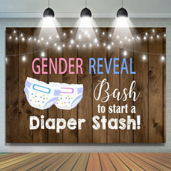 Bash pour démarrer une toile de fond de douche de bébé thème cachette de couches