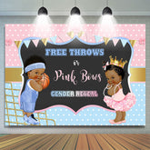 Toile de fond de douche de bébé de basket-ball ou d'arcs