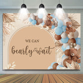 Bearly Wait avec toile de fond de douche de bébé en peluche ballon