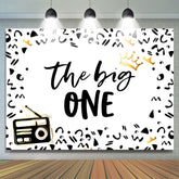 Motif noir et blanc La toile de fond Big One Birthday