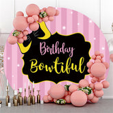 Toile de fond ronde Bowtiful d'anniversaire Blackpink pour fille