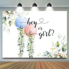Toile de fond de douche de bébé thème vert ballons roses bleus