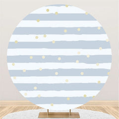 Rayures Bleues Et Spot Rond Fond De Fête De Joyeux Anniversaire