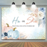 Toile de aime Bohème Il Ou Elle Citrouille Floral Bébé Douche