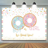 Toile de fond Lofaris Cute Donut Glitter douche de bébé Party