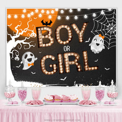 Garçon ou fille Halloween thème sexe révéler toile de fond