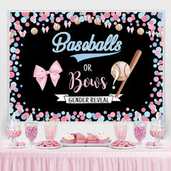 Lofaris Cute Pink et Blue Dots Baby Shower Backdorp