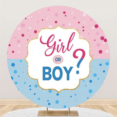 Candy Land fille ou garçon rond toile de fond de douche de bébé