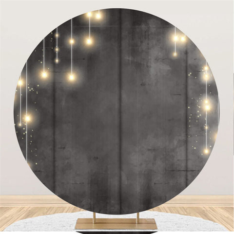 Cercle Lumière Brillante Ronde Gris Noir Anniversaire Toile De Fond Cercle Lumière Brillante Ronde Gris Noir Anniversaire Toile De Fond