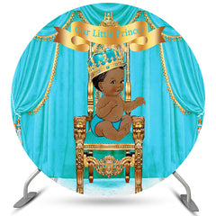 Circle Cyan Toile de fond de douche de bébé Notre Petit Prince