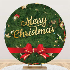 Cercle Vert Sapin De noël Toile De Fond Joyeuses Fêtes
