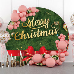 Cercle Vert Sapin De noël Toile De Fond Joyeuses Fêtes