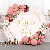 Cercle Mr To Mrs Red Flower Wedding Backdrop pour la fête