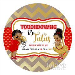 Circle Touchdowns ou bannière de fond de douche de bébé Jutus