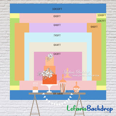 Toile de Fond de joyeux anniversaire de fête de monstres colorés