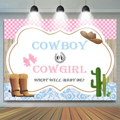 Cowboy ou cowgirl ce qui sera toile de fond de douche de bébé