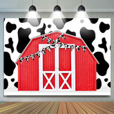 Cowboy Red Farm Thème Simple Joyeux Anniversaire Toile de Fond