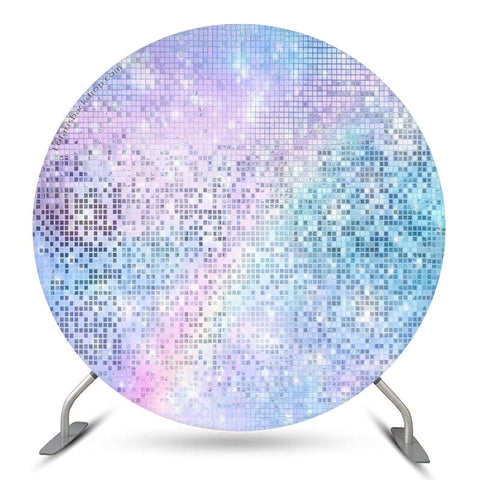 Toile de fond de fête d'anniversaire ronde lavande violette rêveuse Toile de fond de fête d'anniversaire ronde lavande violette rêveuse