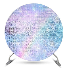 Toile de fond de fête d'anniversaire ronde lavande violette rêveuse