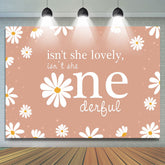 Toile de fond élégante fleurs tombées joyeux 1er anniversaire