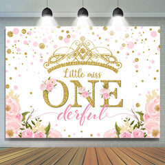 Floral Little Onderful Joyeux Anniversaire Toile de Fond