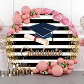 Toile de fond circulaire à rayures scintillantes de mortier floral