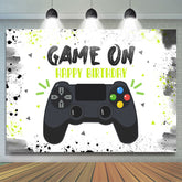 Jeu sur la fête à thème joyeux anniversaire toile de fond