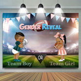 Gendar révèle une toile de fond de fête de football pour baby shower