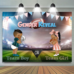 Gendar révèle une toile de fond de fête de football pour baby shower